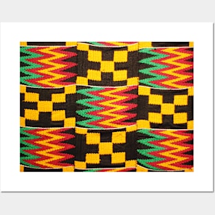 Kente African Cloth Pattern Posters and Art